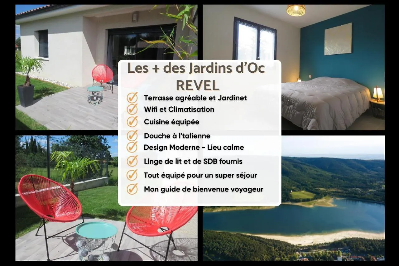 فيلا Les Jardins D'Oc ٭ Revel ٭ Wifi ٭Jardin ٭T3 Neuf فرنسا
